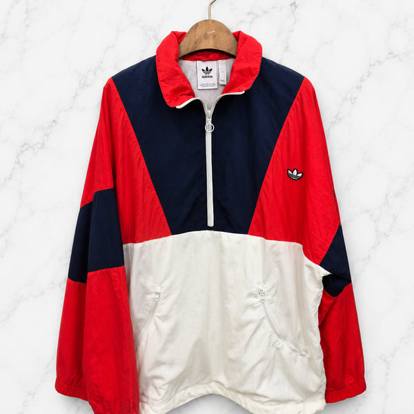 [BUNJANG] Adidas Half-Zip Anorak Long Sleeve T-Shirt / XL,105 )) adidas 아디다스 반집업 아노락 긴팔티셔츠!~ 짱 예뻐요 ㅎㅎ
