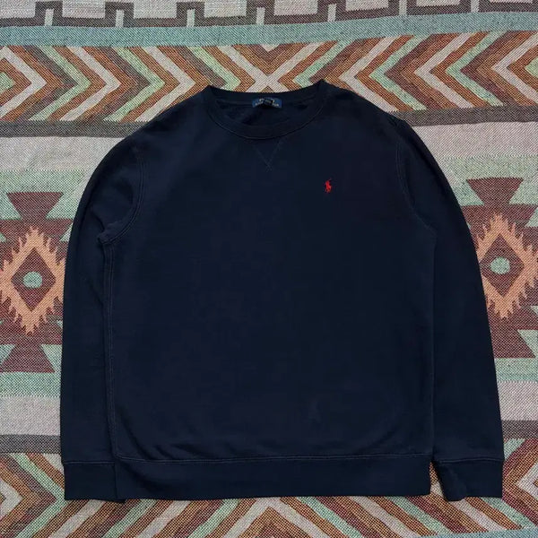 [BUNJANG] Polo Ralph Lauren Red Pony Sweatshirt Navy (Men's 95-100) / 95-100) 폴로 랄프로렌 레드포니 맨투맨 네이비