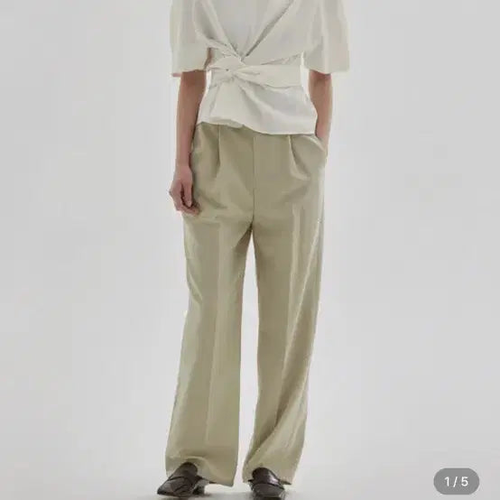 [BUNJANG] Ha By Ha Kim Ribbon Blouse Ivory / 해바이해킴 리본 블라우스 아이보리 새상품