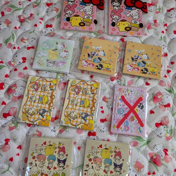 [BUNJANG] Sanrio Square Stickers (10 Pieces) / 산리오 사각 스티커 10p