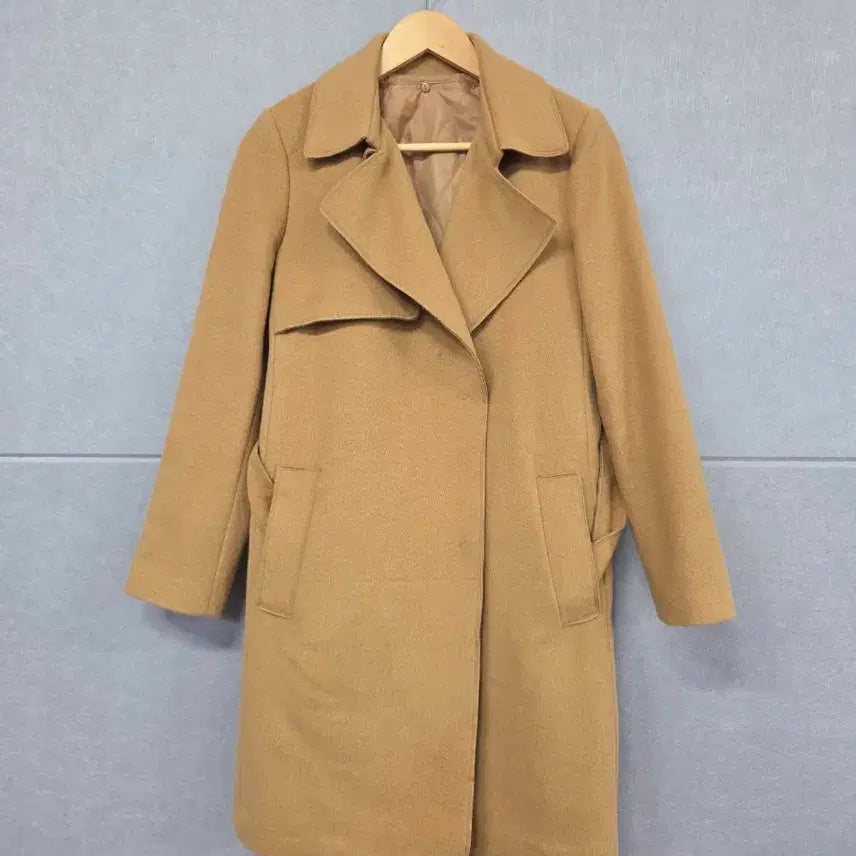 [BUNJANG] MOTHAN (Hansome) Wool Cashmere Long Coat Camel / 모탄 (한섬) 울 캐시미어 롱 코트 카멜