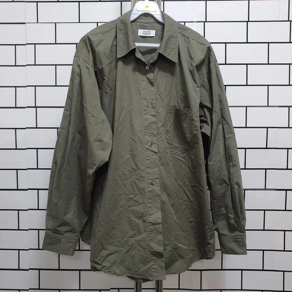 [BUNJANG] Studio Tomboy Oversized Shirt / 형-159 스튜디오 톰보이 오버핏 셔츠