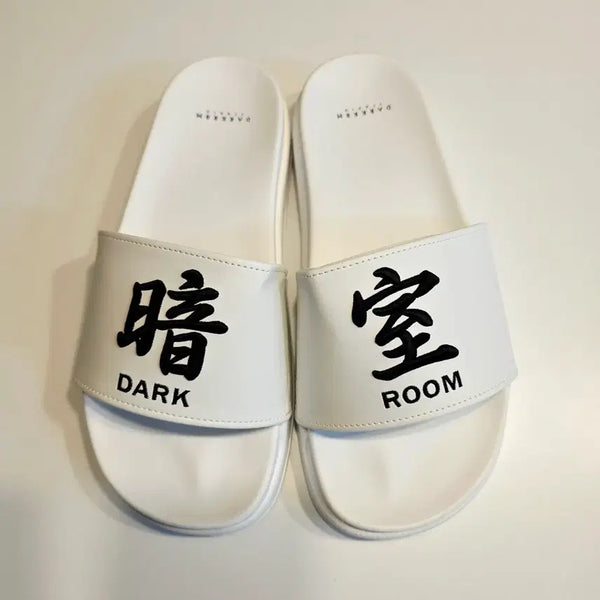 [BUNJANG] Darkroom Slide Slippers White / 다크룸 슬라이드  슬리퍼