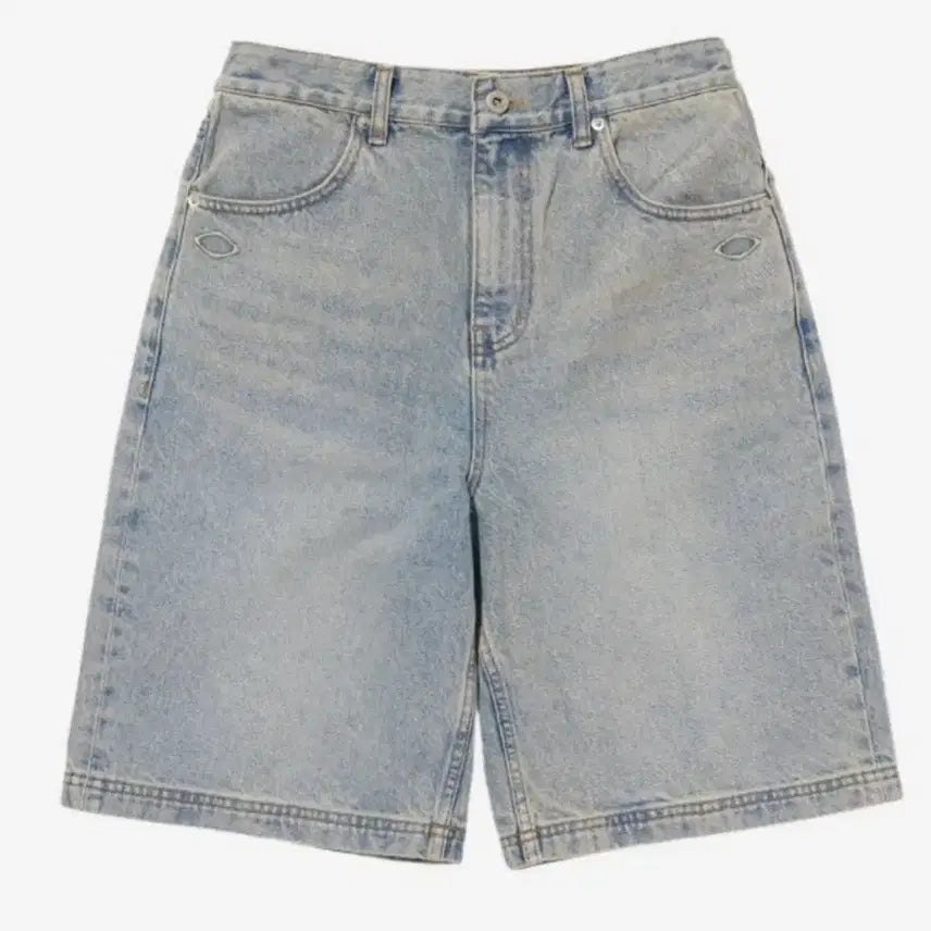 [BUNJANG] Mischief Denim Bermuda Pants Light Blue L / 미스치프 데님 버뮤다 팬츠 라이트 블루 L