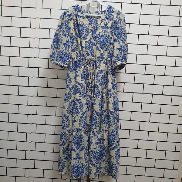 [BUNJANG] Long Sleeve Half-Tee Dress / 형-160 반팔 롱원피스