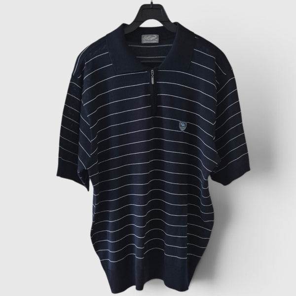 [BUNJANG] Crocodile Acrylic Short Sleeve Collar T-Shirt / [100]크로커다일 아크릴 반팔카라티