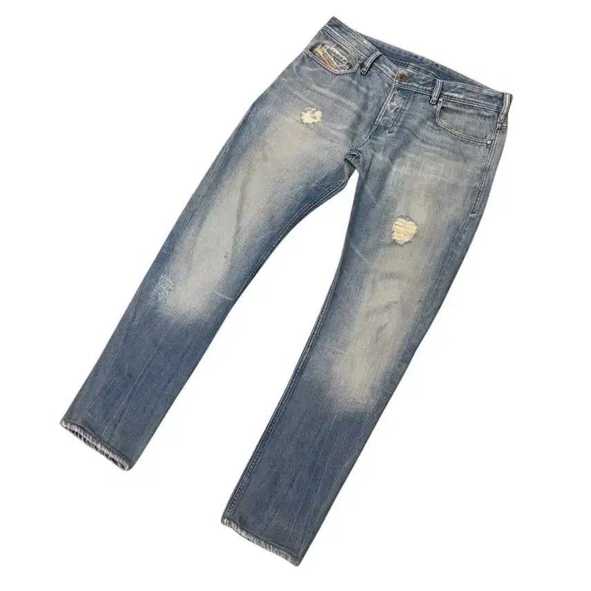 [BUNJANG] Diesel Zathan Distressed Bootcut Denim Pants / 디젤 Zathan 디스트레스드 데님 팬츠 (35)