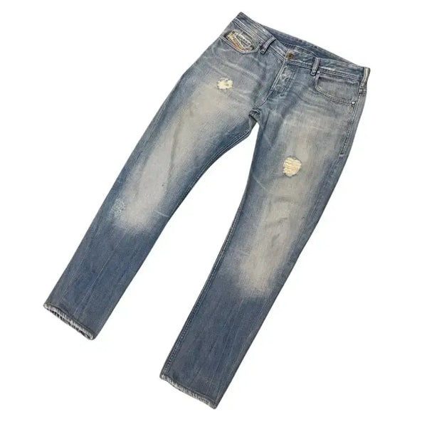 [BUNJANG] Diesel Zathan Distressed Bootcut Denim Pants / 디젤 Zathan 디스트레스드 데님 팬츠 (35)