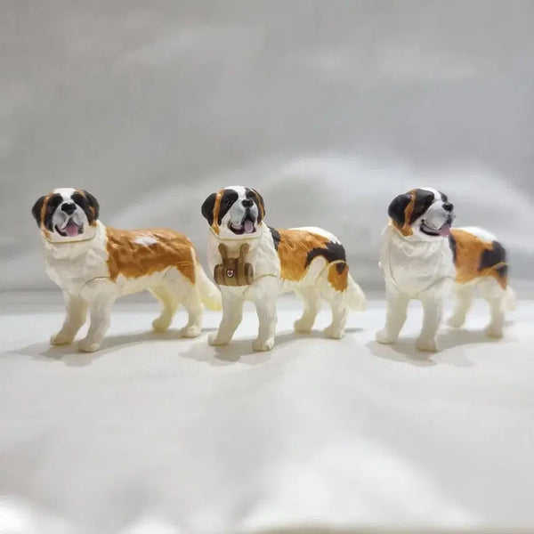 [BUNJANG] Kaiyodo Choco Egg Saint Bernard Figure Set (3 Types) / 카이요도 초코에그 세인트버나드 피규어 3종 세트