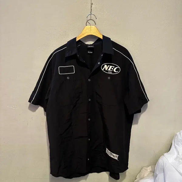 [BUNJANG] New Era Woven Snap Shirt / 뉴에라 NEWERA 우븐 스냅 셔츠