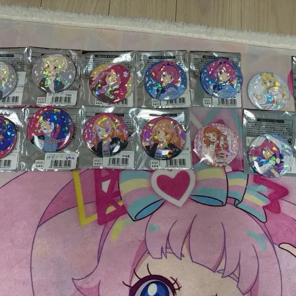 [BUNJANG] Aikatsu Stars! Sanrio Collaboration Office Girl Can Badges / 아이카츠 스타즈 오피스걸, 산리오 캔뱃지
