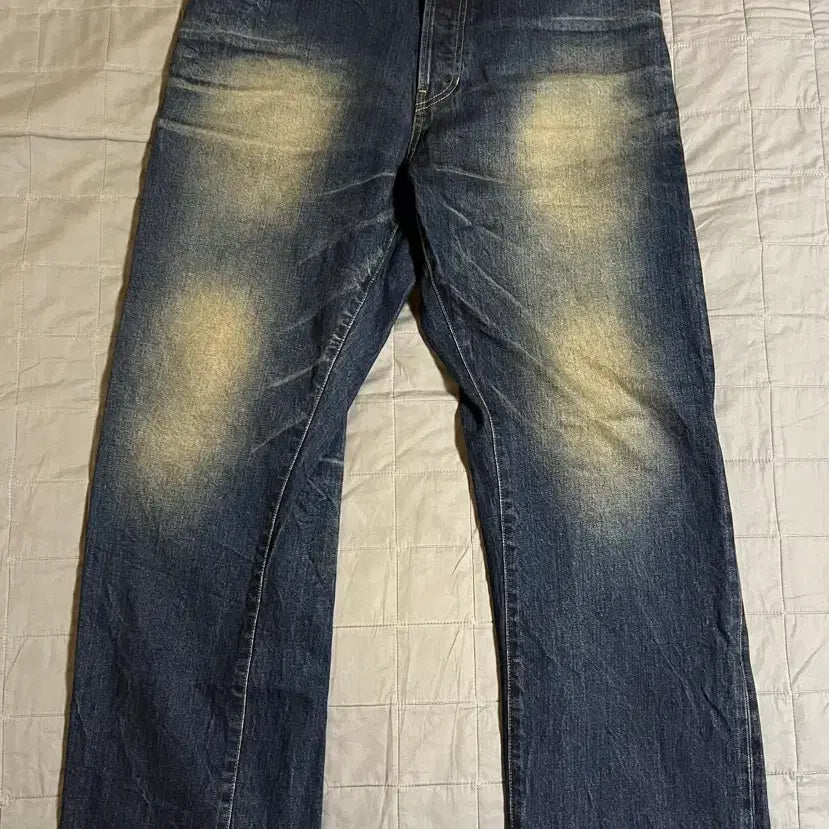 [BUNJANG] Wackoz Wide Salvage Denim Pants / 뤡코즈 와이드셀비지 데님 1사