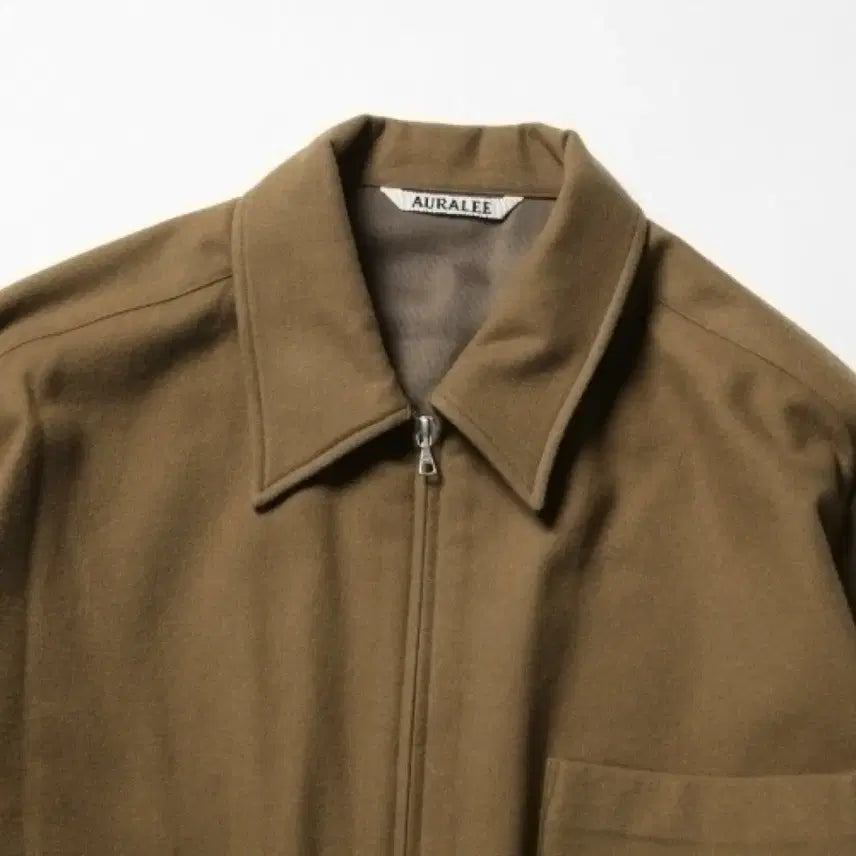 [BUNJANG] AURALEE Flannel Jacket Khaki Olive Size 3 / (3) 오라리 플란넬 자켓