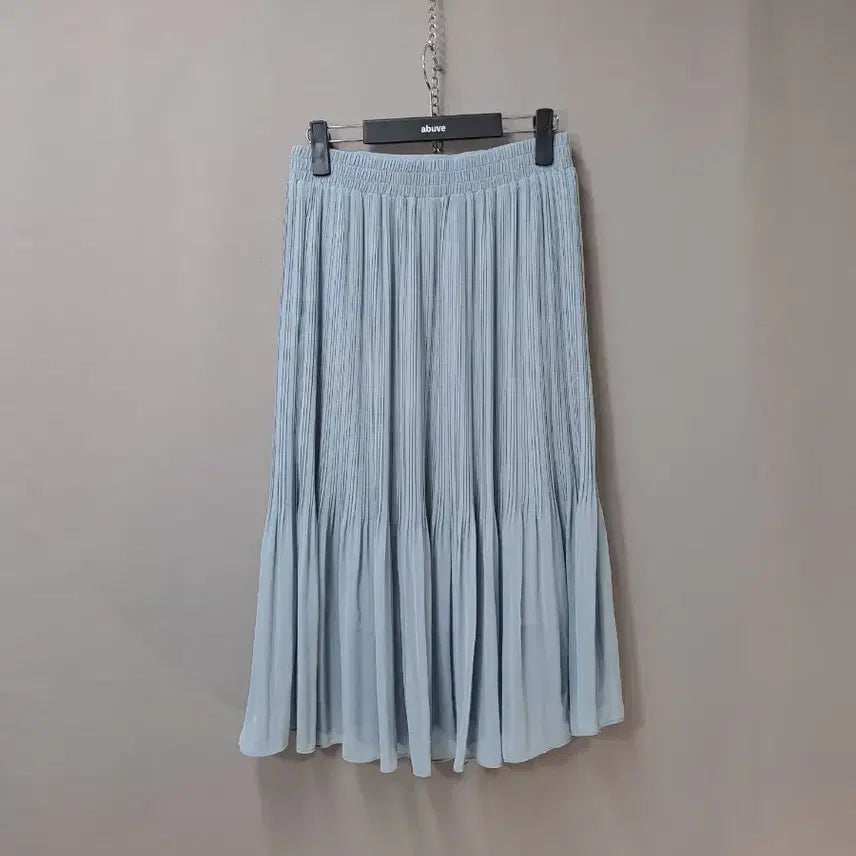 [BUNJANG] INDIBRAND Pleated Long Skirt Sky Blue / INDIBRAND 하늘색 플리츠 롱스커트
