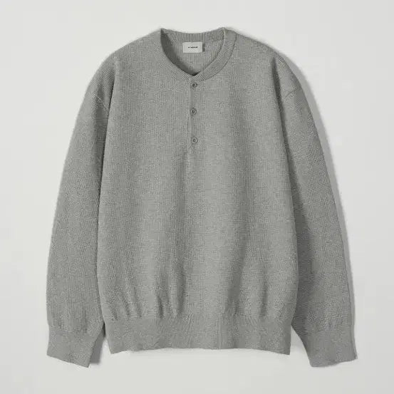 [BUNJANG] In The Row Henry Neck Knit Grey Melange / [2] 인더로우 헨리넥 니트