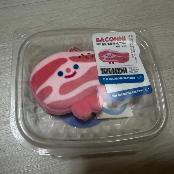[BUNJANG] Recorder Factory Bacon Doll Keychain (Sealed) / 리코더팩토리 베이컨 인형 키링 미개봉