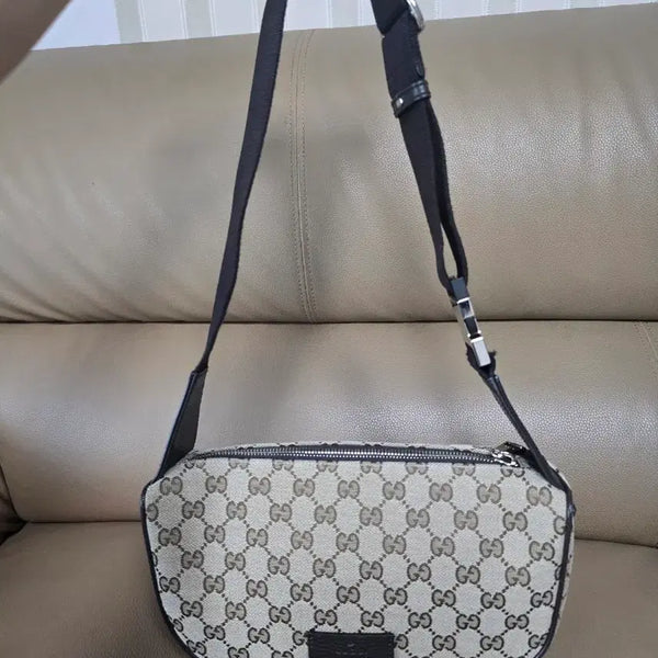 [BUNJANG] Gucci GG Canvas Hip Pack Brown / 구찌 GG 캔버스 힙색 브라운 (정품)
