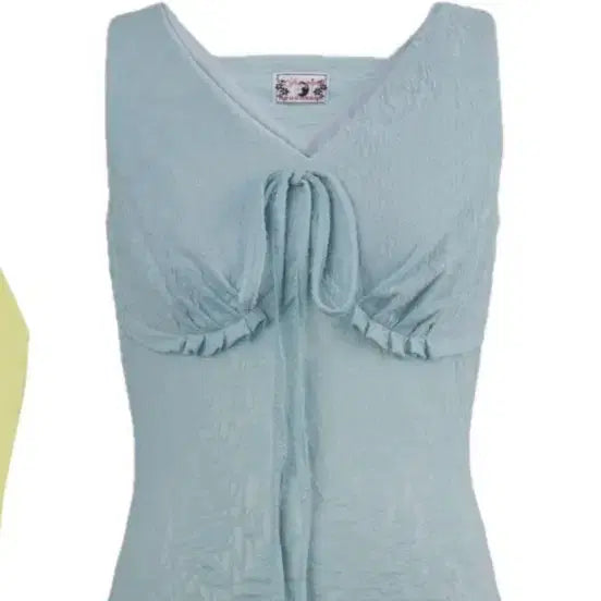 [BUNJANG] Hats to Harts 'Aeina' Choker Sleeveless Top - Mint / 러프넥  타이 슬리브리스 탑 민트 (품절 제품) 하츠투하츠 에이나 착용
