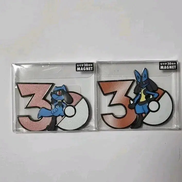 [BUNJANG] Pokemon 30th Anniversary Fridge Magnet - Lucario / 포켓몬스터 30주년 기념 냉장고 자석 마그넷 뱃지 - 루카리오 리오르