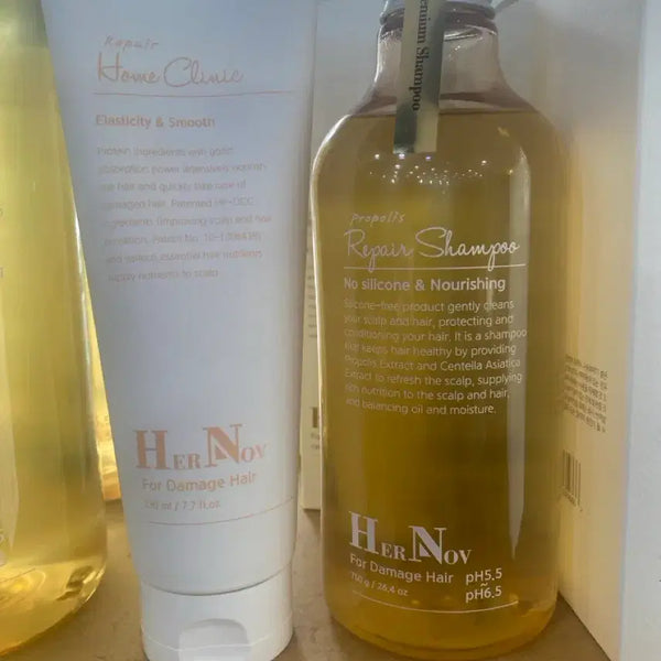 [BUNJANG] Ernov Propolis Repair Shampoo and Home Clinic Treatment Set / 에르노브 샴푸+클리닉 셋트