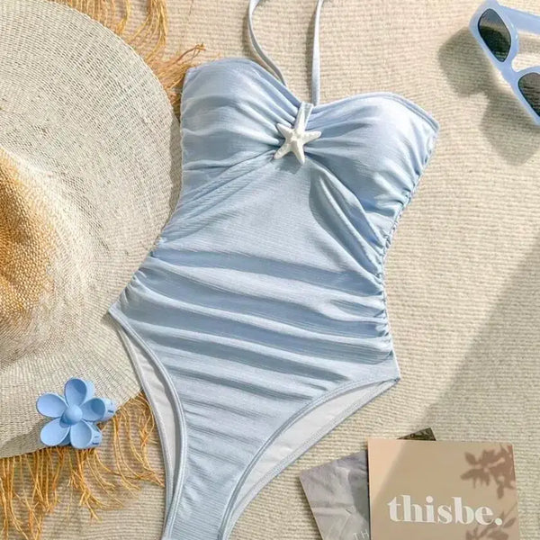 [BUNJANG] Women's Summer Vacation Starfish Bikini Monokini / 여성용 여름 휴가 불가사리 수영복 비키니 모노키니