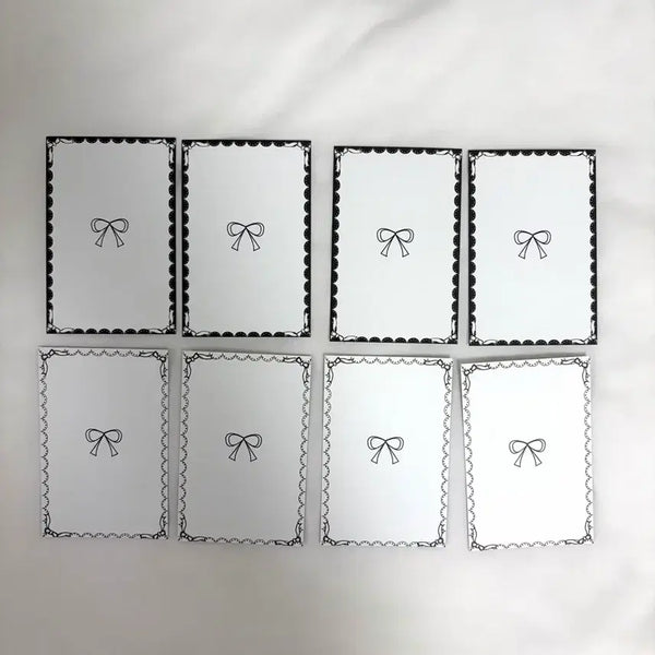 [BUNJANG] Double-Sided Photocard Sleeves (White/Black) / 포카 대지 양면 화이트 블랙