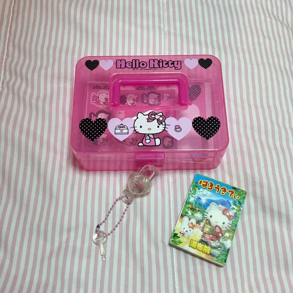 [BUNJANG] Hello Kitty Vintage Letter Storage Box & Memo Pad Bundle Set / (일괄)고전키티레터보관함+키티메모지