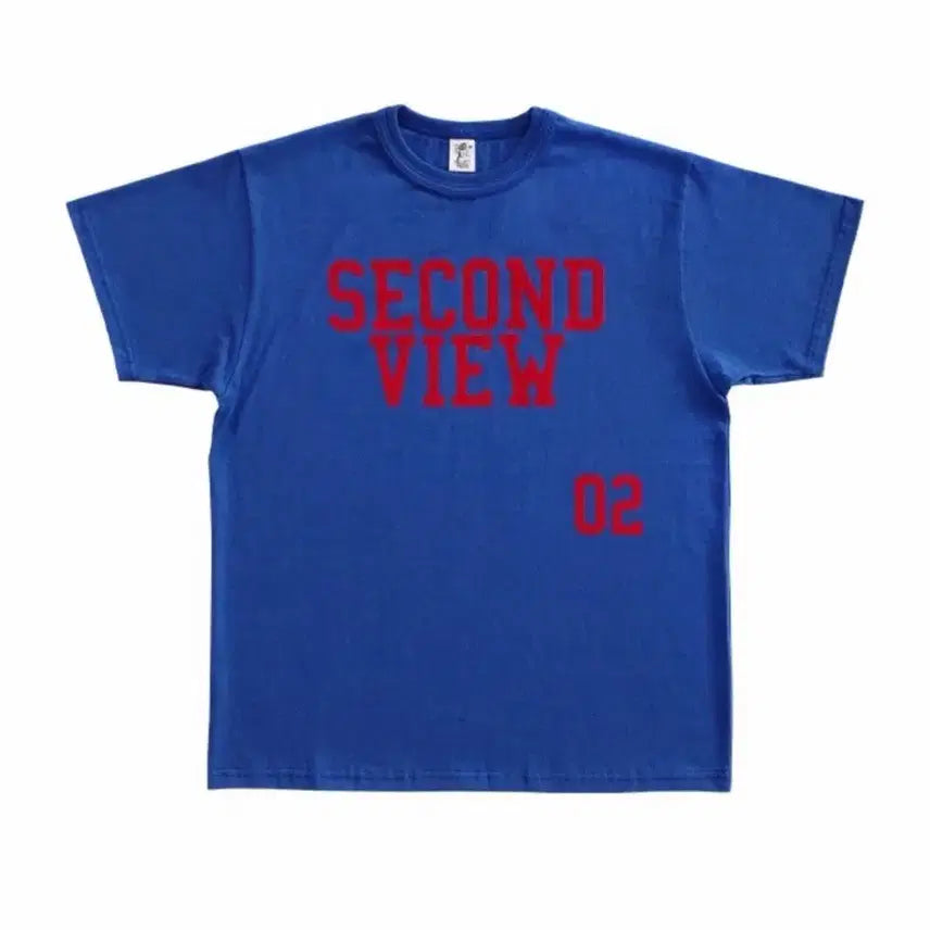 [BUNJANG] Collect Pieces SECOND VIEW T-Shirt Blue Medium / 컬렉트 피시스 SECOND VIEW T-SHIRTS