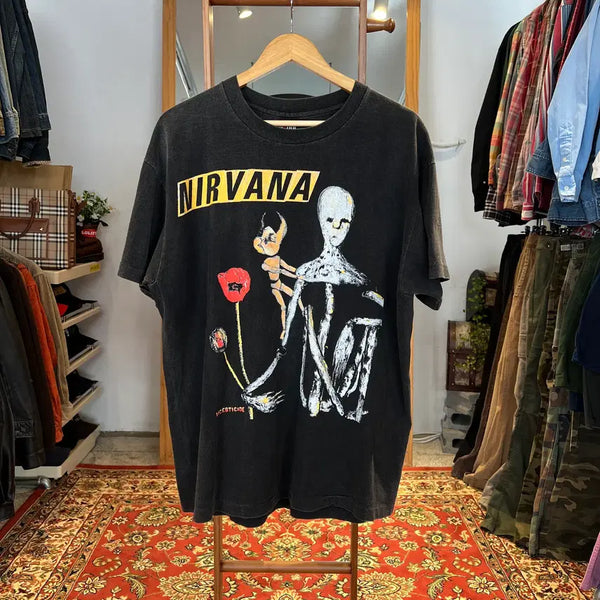 [BUNJANG] Giant Nirvana Band T-Shirt Black XL / [XL] 자이언트 빈티지 너바나 반팔 티셔츠 블랙