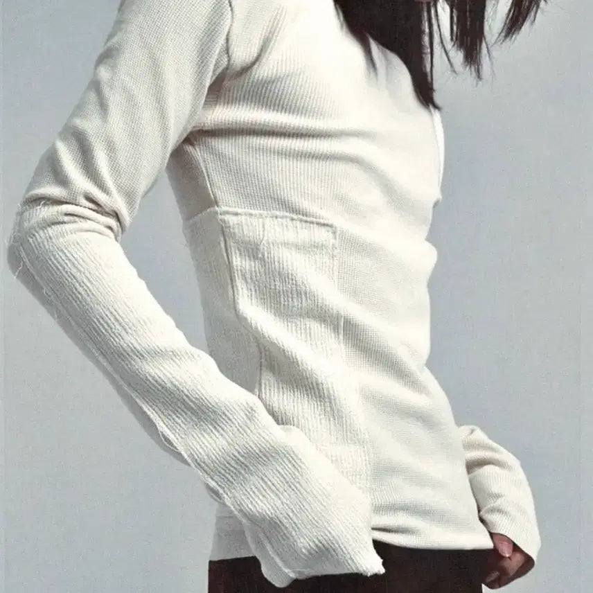 [BUNJANG] Blacksmith Patch Long Sleeve White / 블랙스미스 패치 롱슬리브 1사이즈 화이트