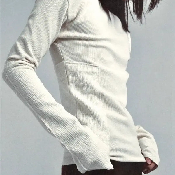 [BUNJANG] Blacksmith Patch Long Sleeve White / 블랙스미스 패치 롱슬리브 1사이즈 화이트