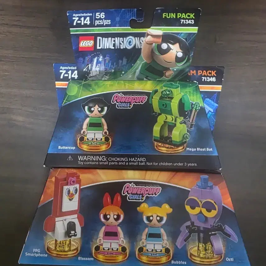 [BUNJANG] LEGO Dimensions Powerpuff Girls Fun Pack / Team Pack Bundle Set / 레고 디멘션즈 파워퍼프걸 펀팩/팀팩 일괄