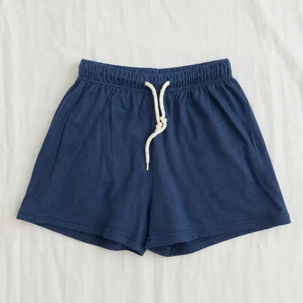 [BUNJANG] Navy Banding Shorts / 네이비 밴딩 반바지