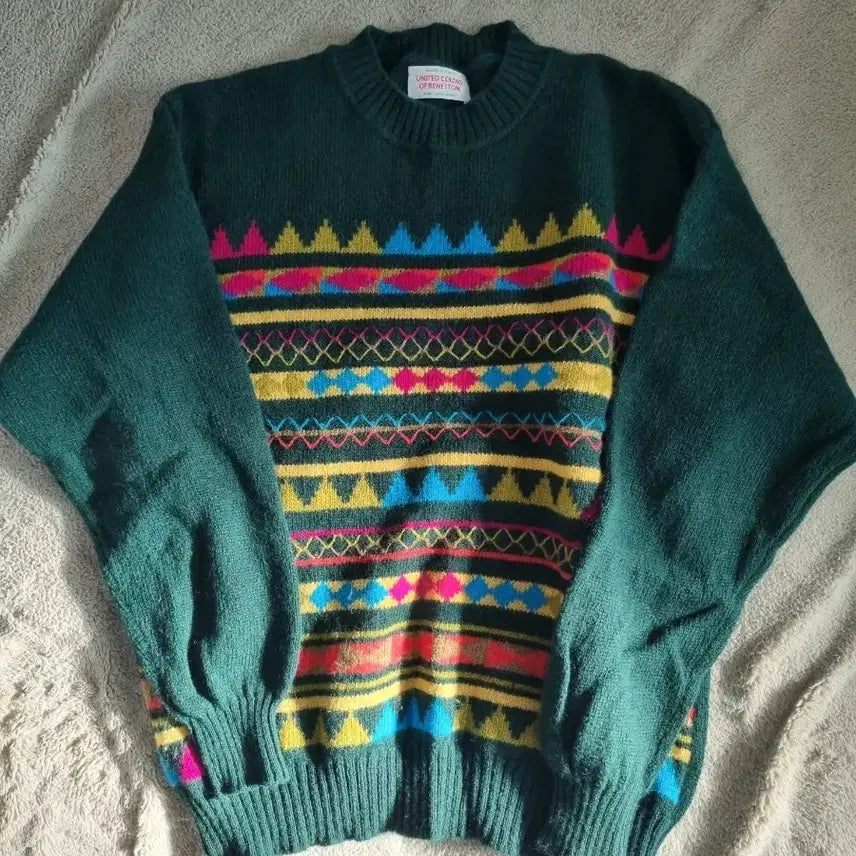 [BUNJANG] United Colors of Benetton Knit Sweater Size S / 베네통 benetton 니트 s 사이즈 made in italy