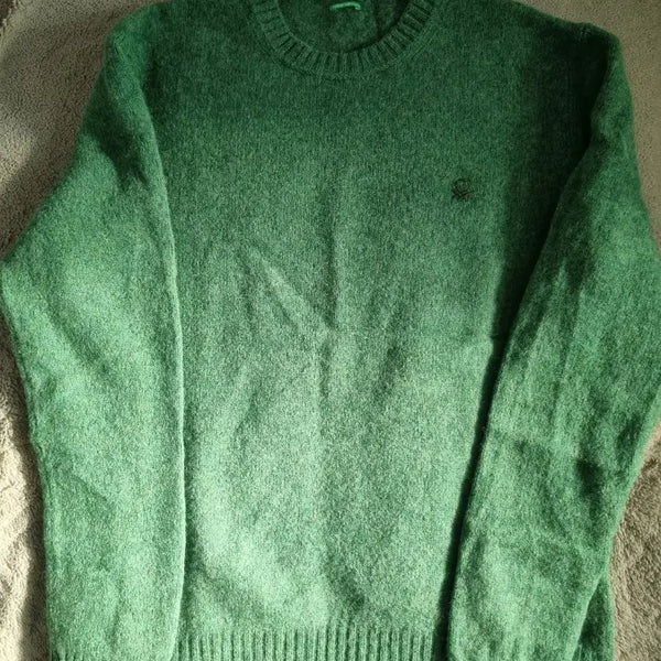 [BUNJANG] Benetton Green Knit XL / 베네통 benetton 니트 xl 사이즈