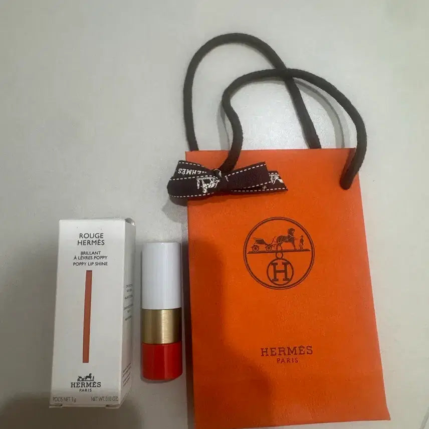 [BUNJANG] Hermès Rouge Hermès Lip Shine in Poppy / 에르메스 립밤 루즈 에르메스 립스틱 포피 립샤인