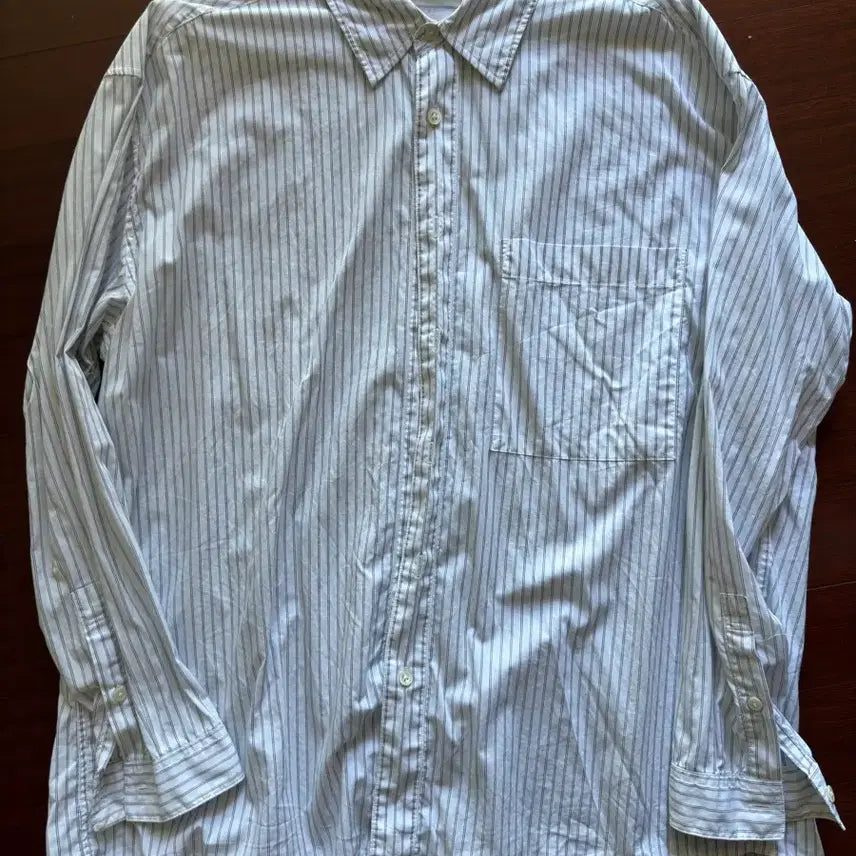[BUNJANG] YOUTH Albini Stripe Shirt S / 유스 알비니 원단 스트라이프 셔츠 s