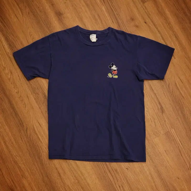 [BUNJANG] Disney Mickey Mouse Navy T-Shirt / 디즈니 미키마우스 반팔 티셔츠 네이비 판매