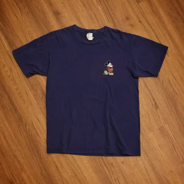[BUNJANG] Disney Mickey Mouse Navy T-Shirt / 디즈니 미키마우스 반팔 티셔츠 네이비 판매