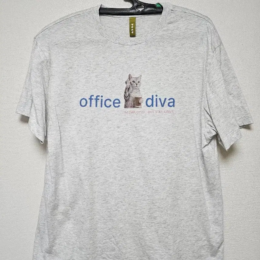 [BUNJANG] FOREVE Women's Short Sleeve T-Shirt White Melange / 포에브 반팔 티셔츠 여성 화이트 멜란지