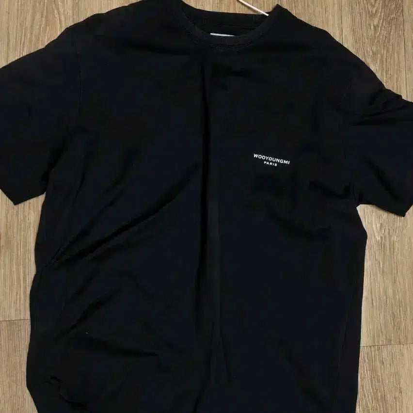 [BUNJANG] Wooyoungmi Back Label Logo T-Shirt / 최저가 우영미 백 라벨 로고 티셔츠 반팔 100 사이즈