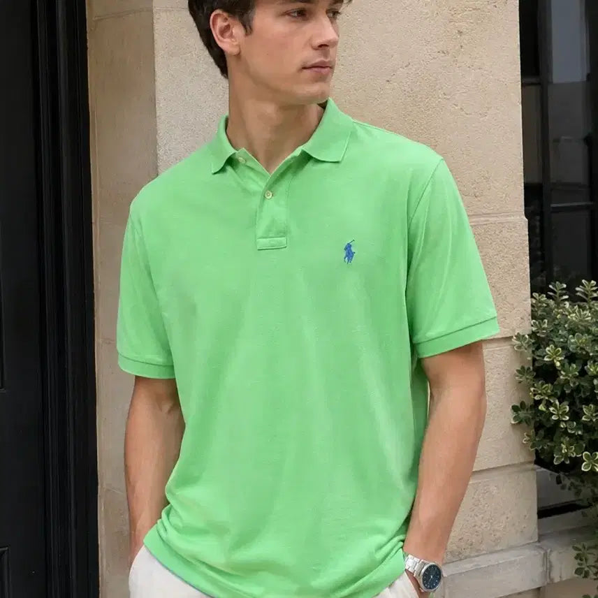 [BUNJANG] Polo Ralph Lauren Mint Short Sleeve Polo Shirt / 폴로 랄프로렌 민트색 반팔 카라티