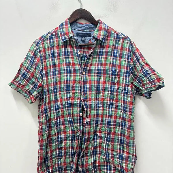 [BUNJANG] Tommy Hilfiger Checkered Shirt Men's Size 90 / [만원빈티지 최저가]타미힐피거 셔츠 체크 남방 90