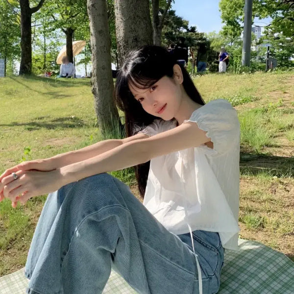 [BUNJANG] Ssomdu Market Popo Blouse / ssomdu마켓 포포블라우스 판매