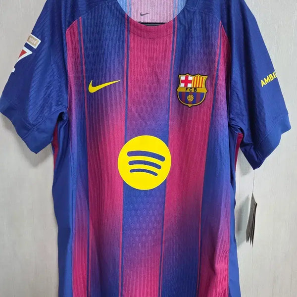 [BUNJANG] FC Barcelona 2025-26 Home Authentic Rashford League Patch Jersey (International L) / 25-26 바르셀로나 홈 어센틱 오피셜 래쉬포드 리그패치 해외L