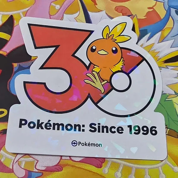 [BUNJANG] Pokemon 30th Anniversary Logo Sticker Torchic / 포켓몬스터 팝업스토어 30주년 로고 스티커 아차모