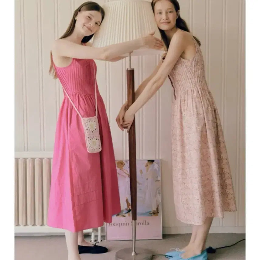 [BUNJANG] Vocavaca Caroline Sleeveless Dress Pink Size S / 보카바카 캐롤라인 슬리브리스 원피스 핑크 S사이즈