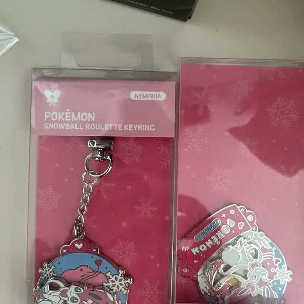 [BUNJANG] Nymphia Snow Globe Roulette Keychain Pokemon / 님피아스노우볼룰렛키링 포켓몬