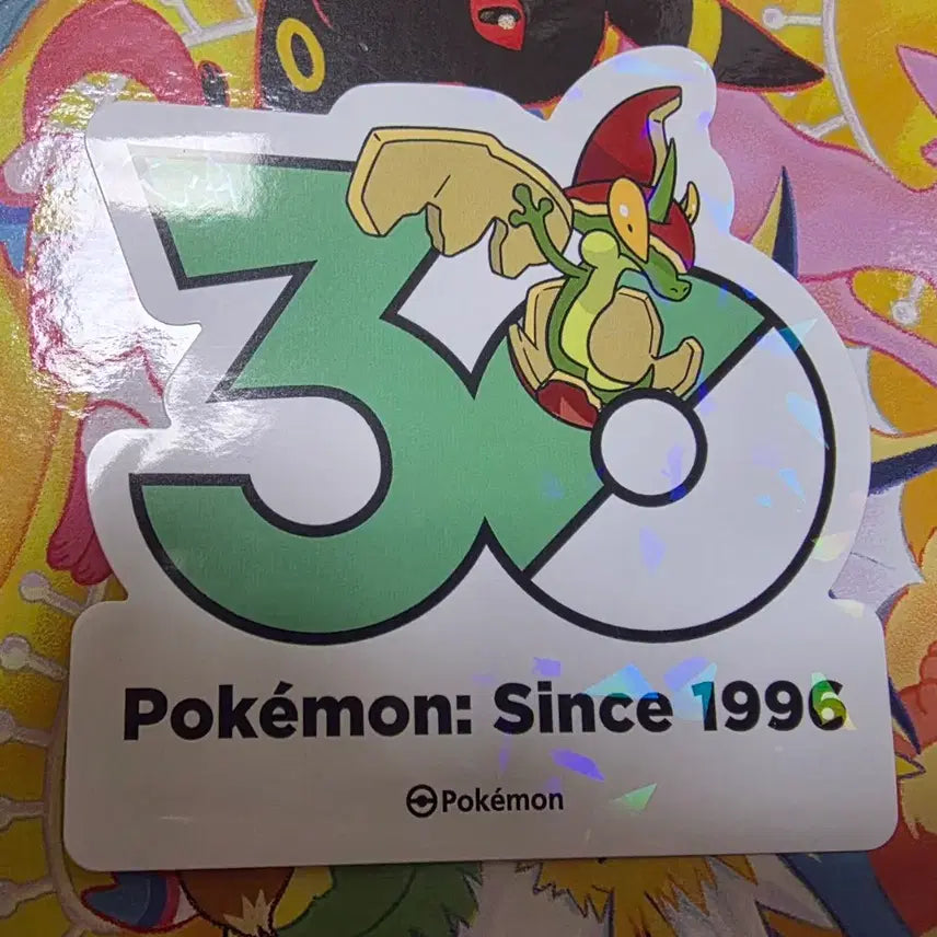 [BUNJANG] Pokemon 30th Anniversary Logo Sticker (Afryong) / 포켓몬스터 팝업스토어 30주년 로고 스티커 애프룡