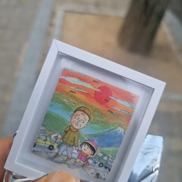 [BUNJANG] Chibi Maruko-chan Original Sketch Acrylic Magnet / 마루코는 아홉살 원화 랜덤 아크릴 마그넷 (정품)
